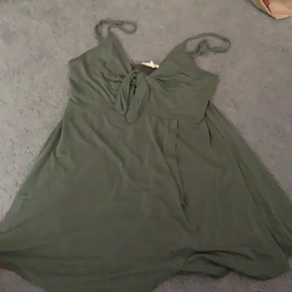 Forest green romper